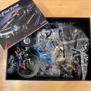 Black and Silver Car Model Kit